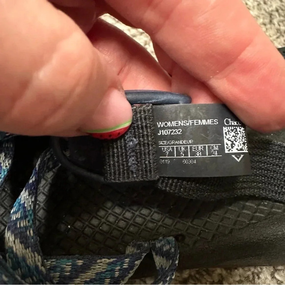 Chaco Sandal Women’s Z / Cloud X2 Blue Pattern Size 7. - Picture 4 of 4